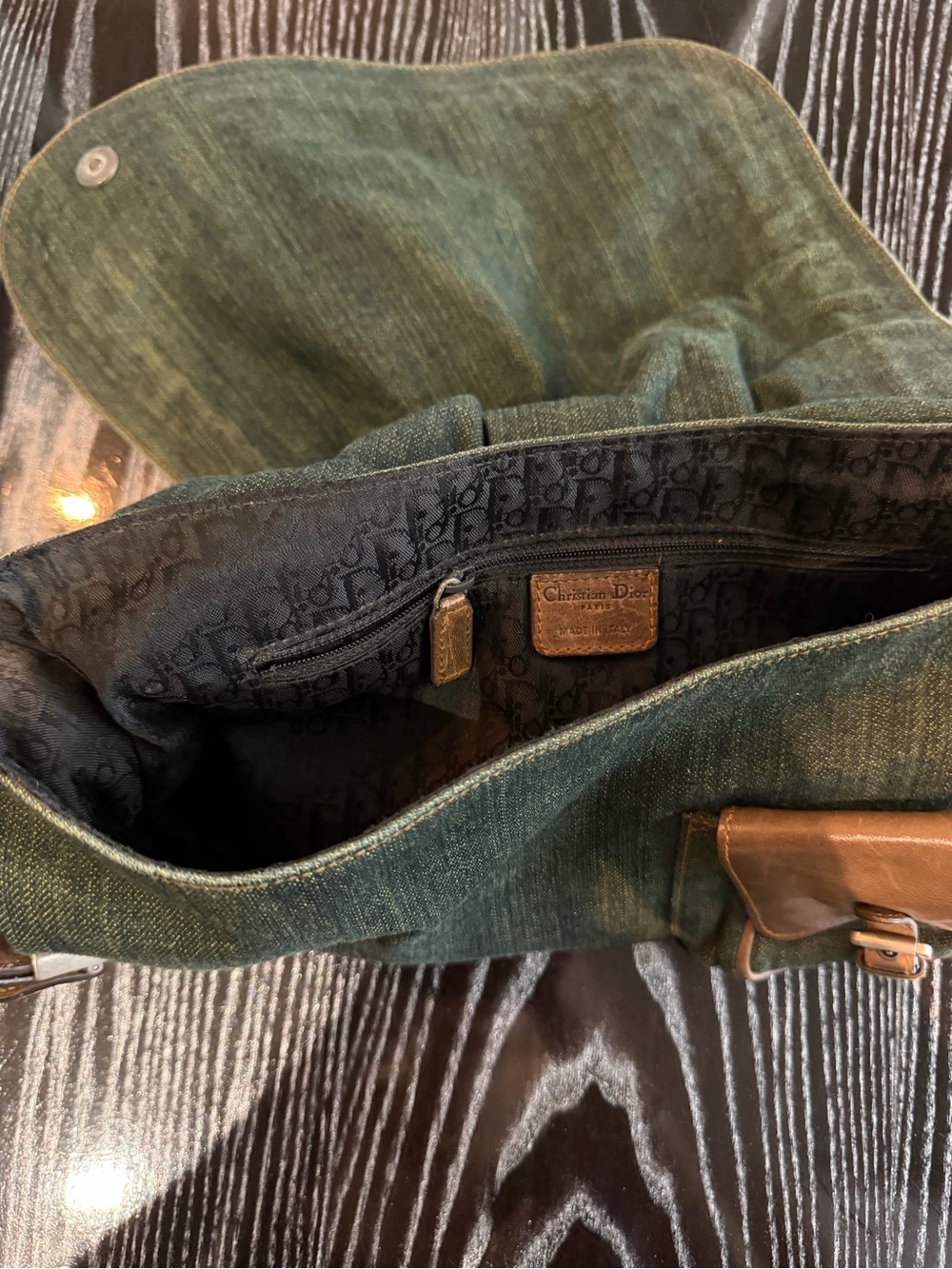 Dior Denim Gaucho Saddle Medium - Picture 5 of 8